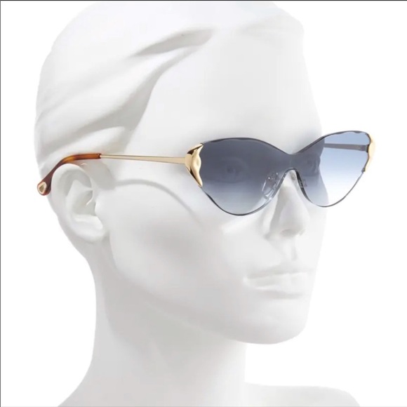 Chloe Curtis 60mm Cat Eye Shield Sunglasses - Picture 2 of 11